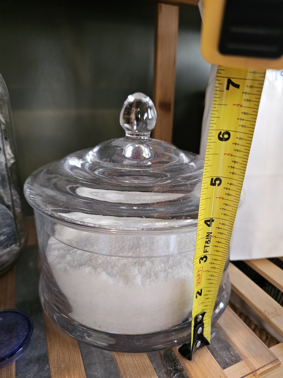 Small Glass Bathroom Cannister For Storage /accessories/ Soaps