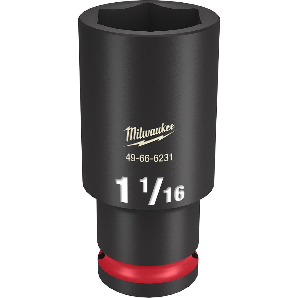 Milwaukee 49-66-6231 SHOCKWAVE Impact Duty 1/2" Drive 1-1/16" Deep Socket