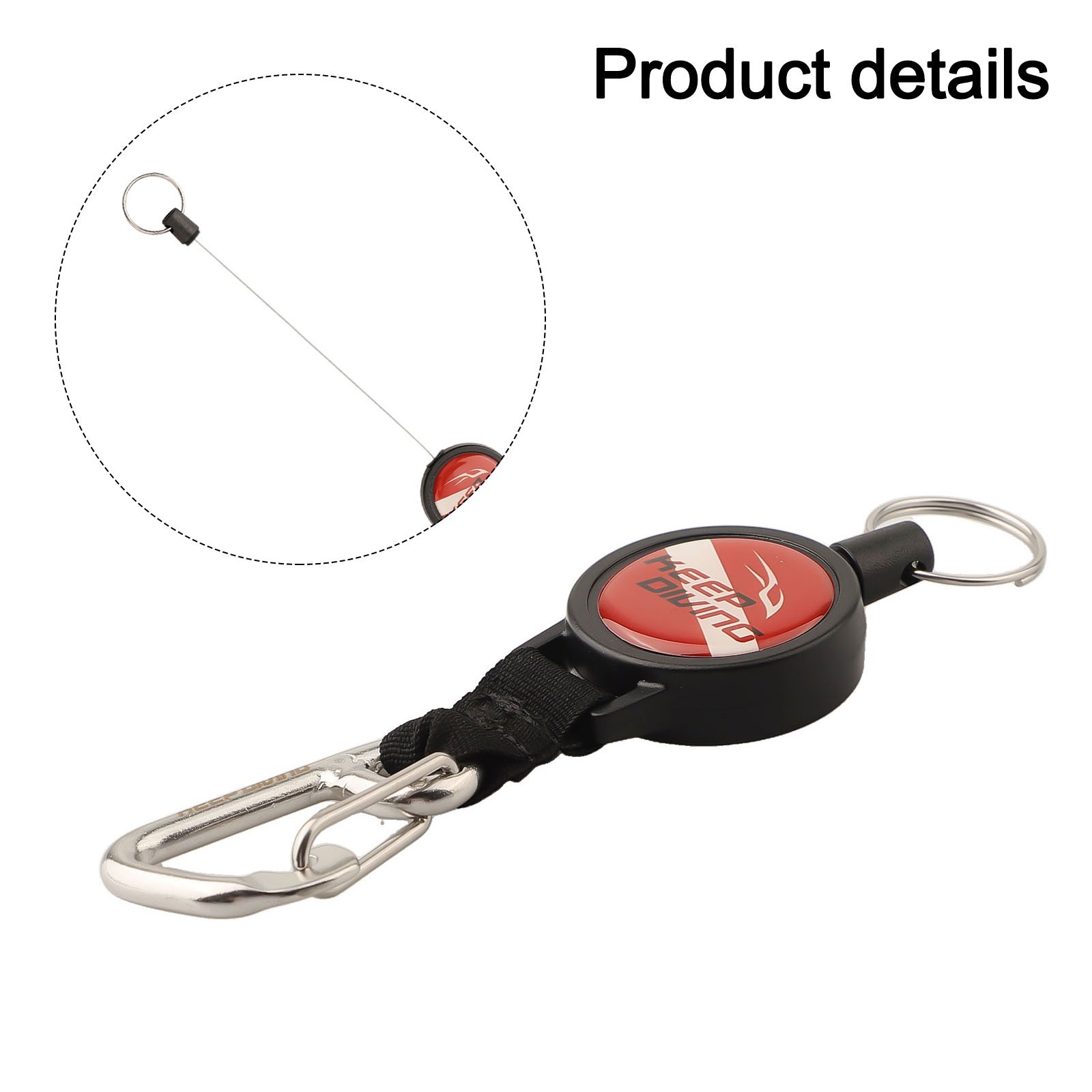 Key Chain Strap Adjustable Diving Telescopic for miss Rope