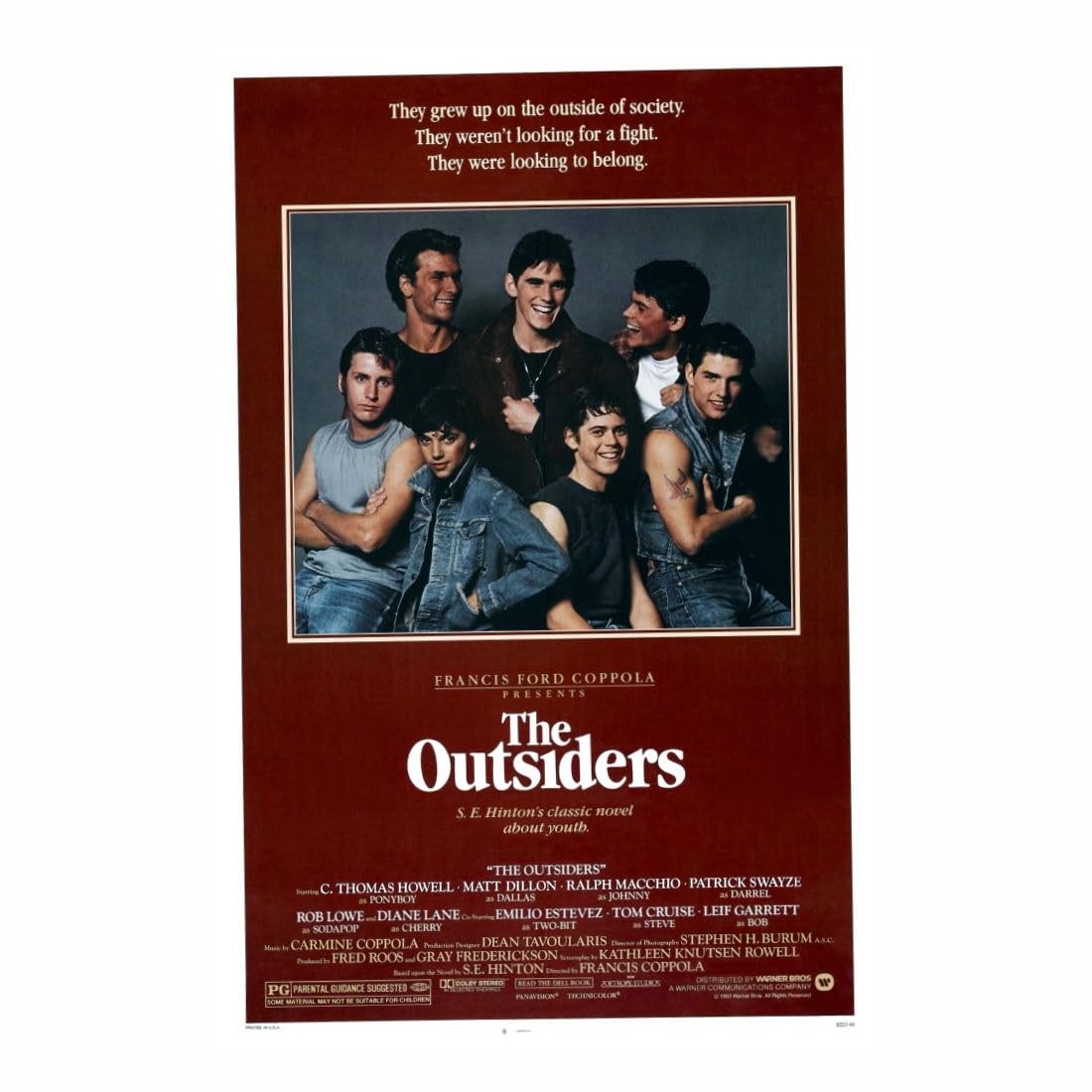 posters The Outsiders Movie 02 16"x24" 16inx24in 24L" x 16W", Multicolor