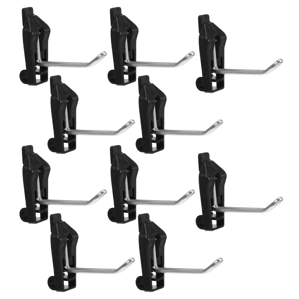 10Pcs Square Hole Pegboard Hook: Workshop Tool Hanger Pegboard Accessories -