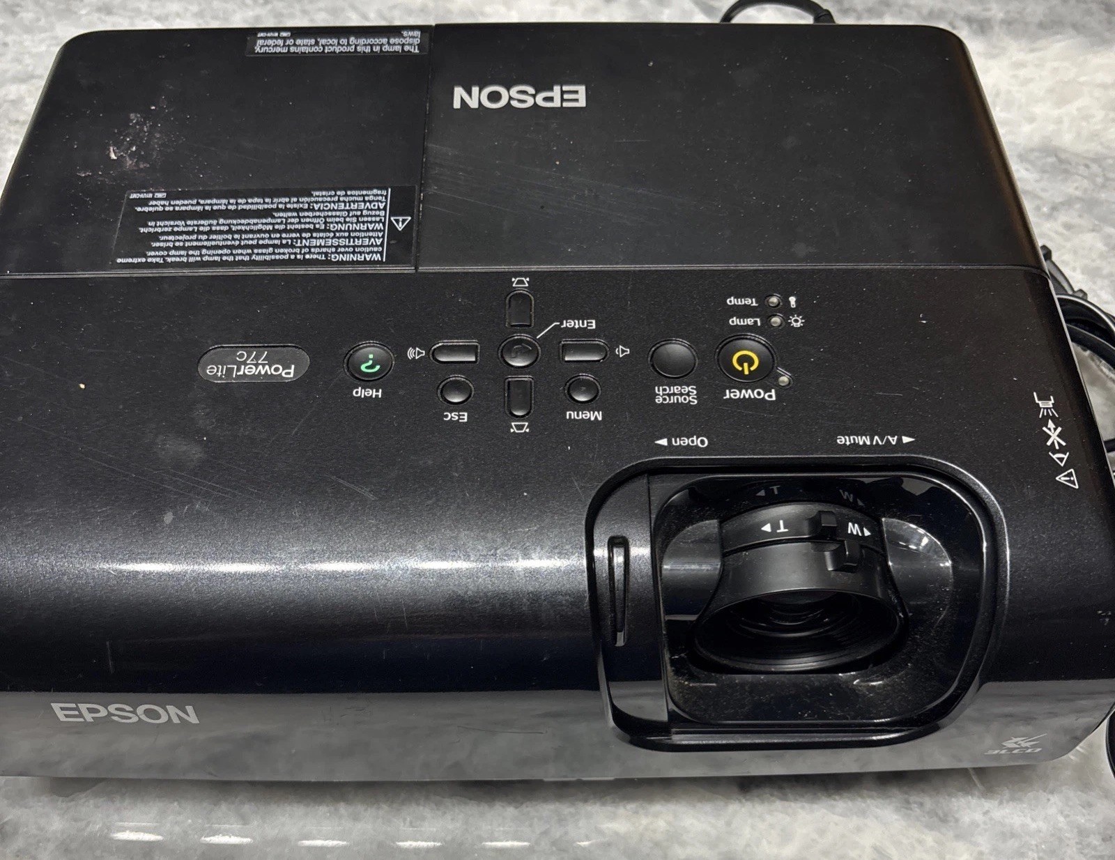 epson projector powerlite 77c