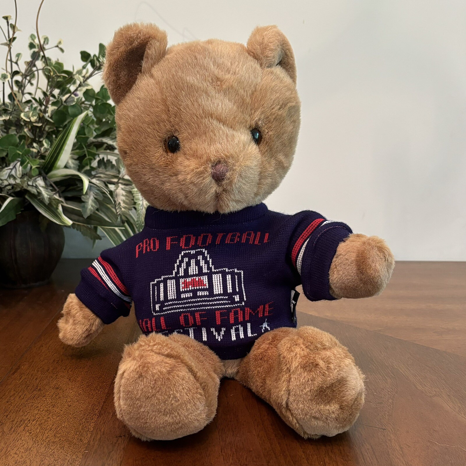 Roxbury Bear Plush Point 4.0 Pro Football Hall of Fame Festival Canton Ohio 16"