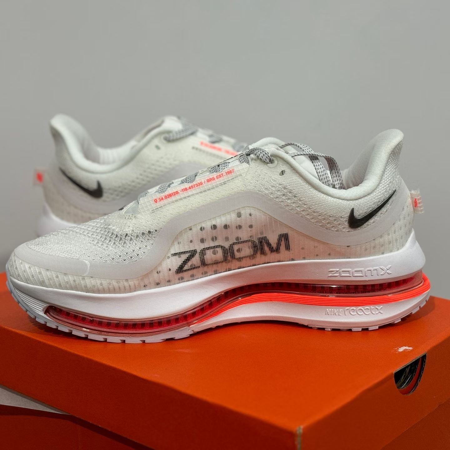 Nike Air Zoom Pegasus Men's Running Shoes White Breathable Trainers