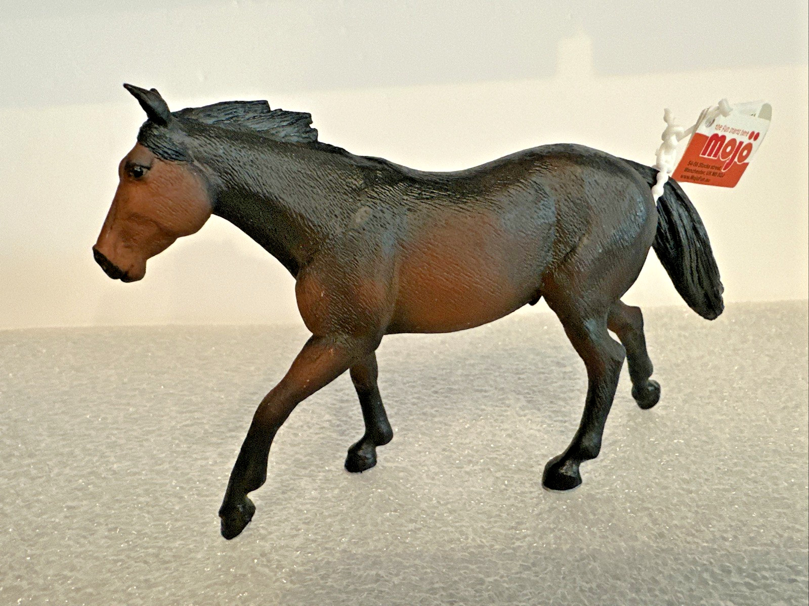 MOJO 2012 Solid Hard Rubber QUARTER HORSE Figure Educational 6.5" New With Tags