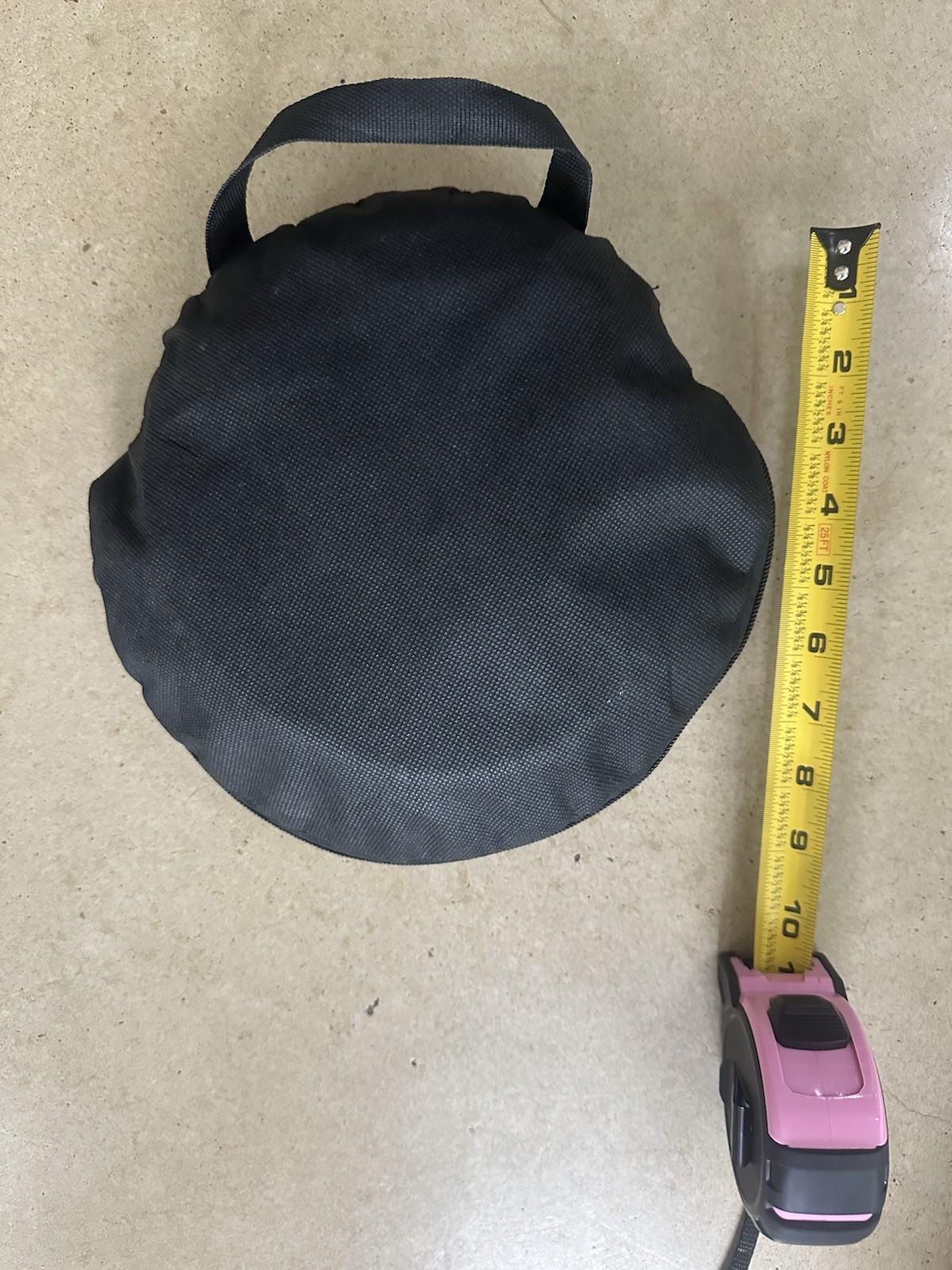 2-Tier Hanging Round Mesh Drying Rack Foldable Black 2ft & Bag