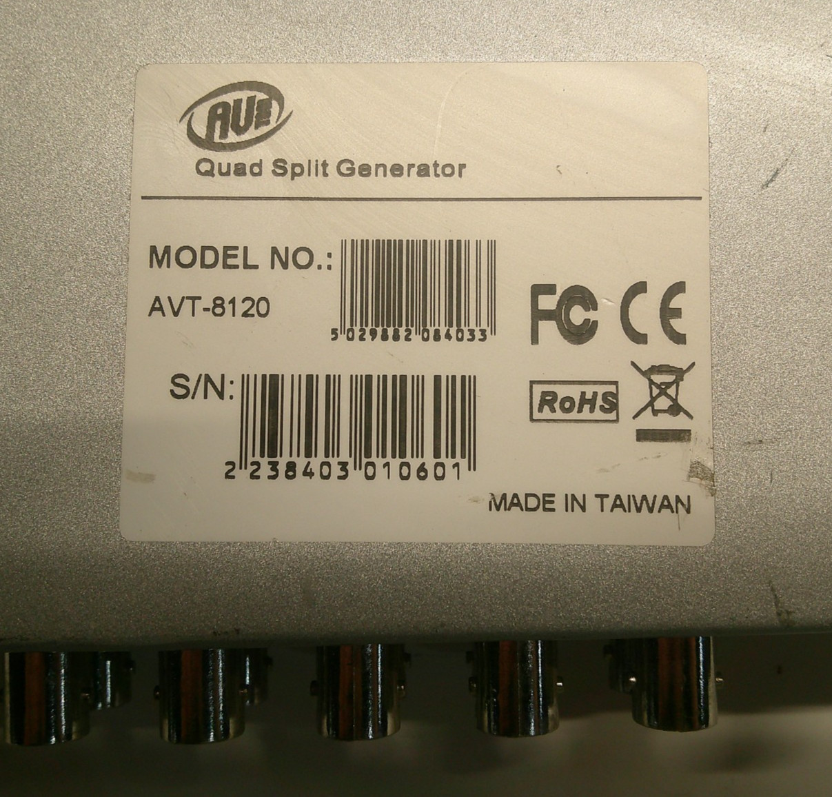 AV Tool AVT-8120 Quad Splitter