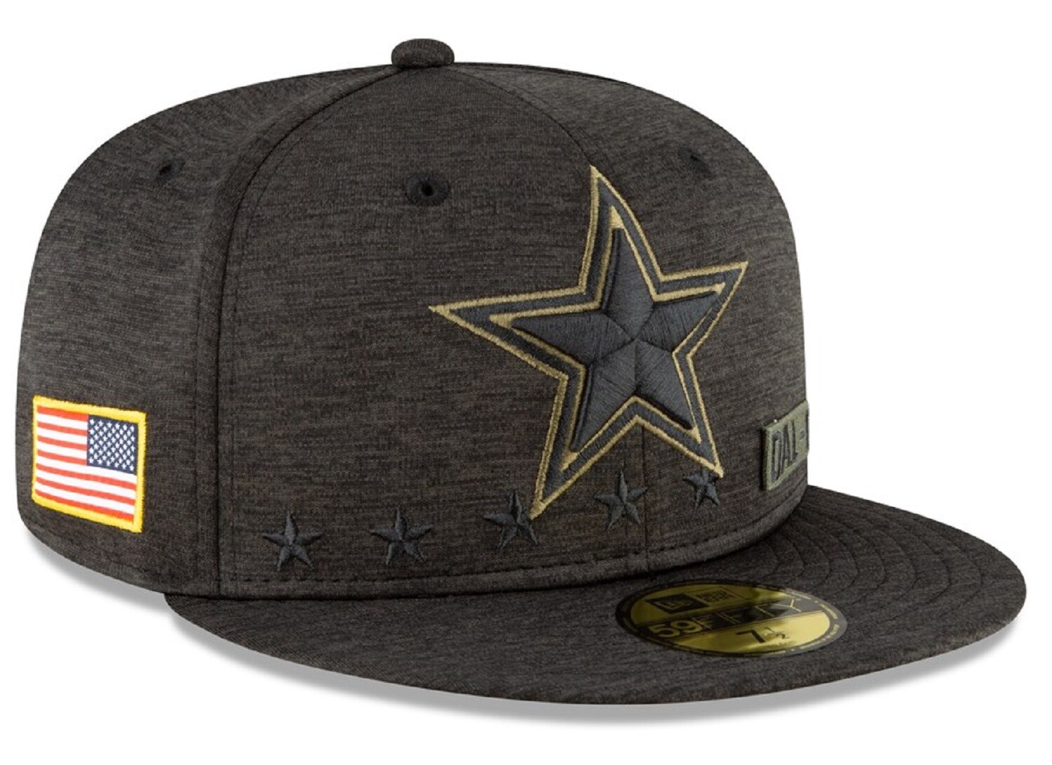 Rare Authentic New Era NFL Dallas Cowboys Salute To Service 59Fifty Fitted Hat