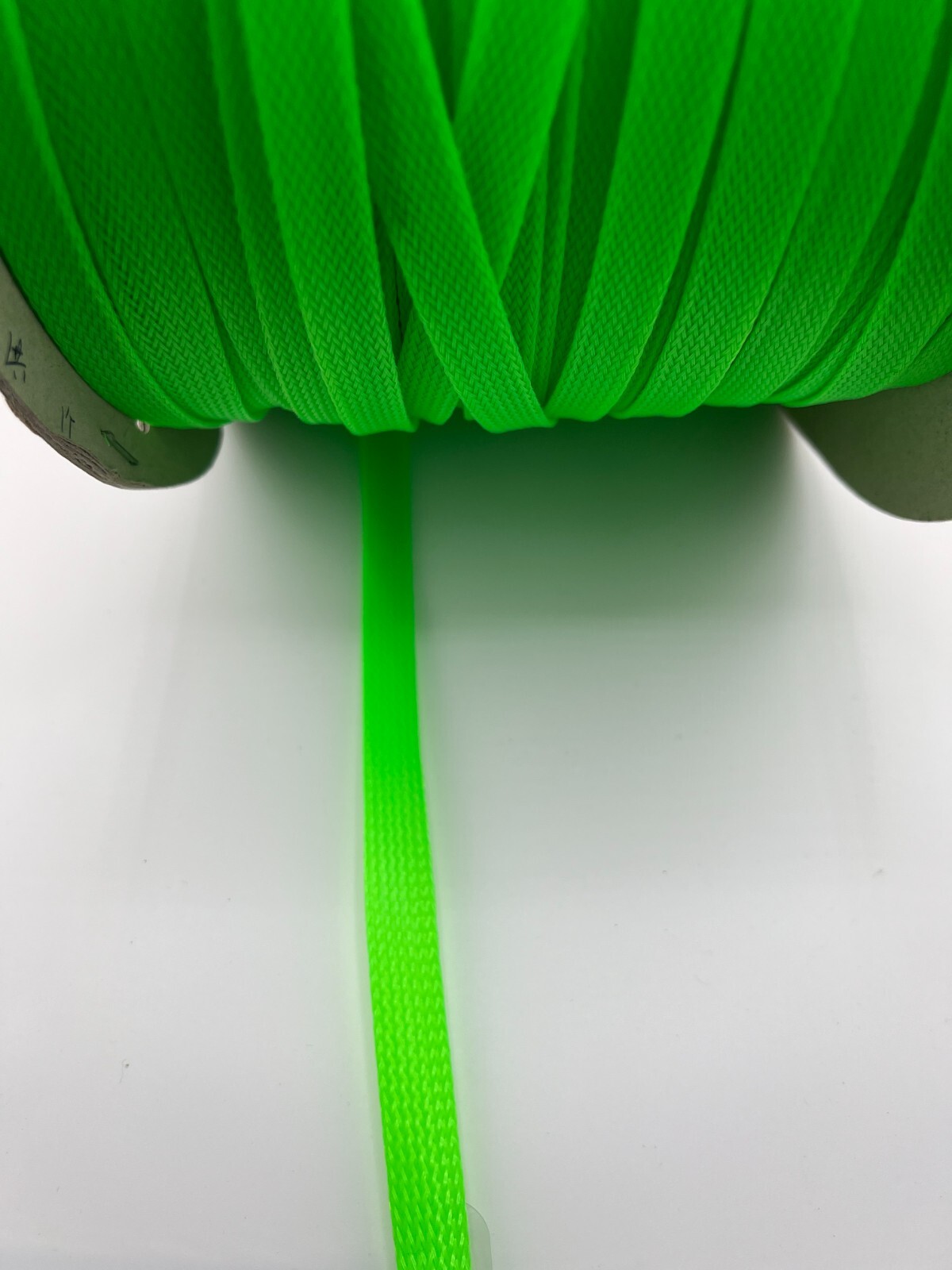 Polyurethane 1/2 inch 6mm braid expandable cable sleeving UV Green 16.4 Ft (5m)