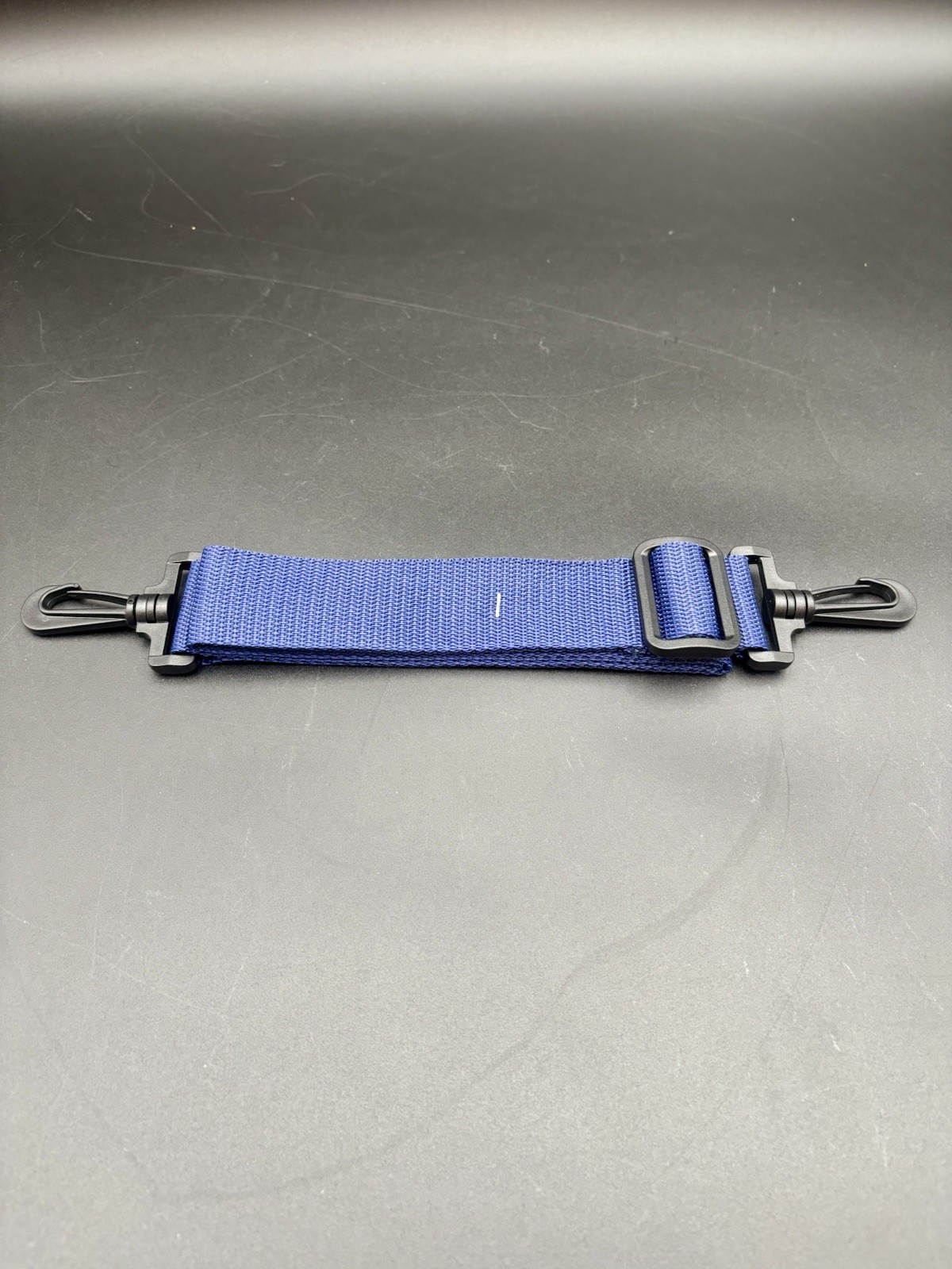 Navy Blue Canvas Silver Hardware Adjustable Replacement Shoulder Strap