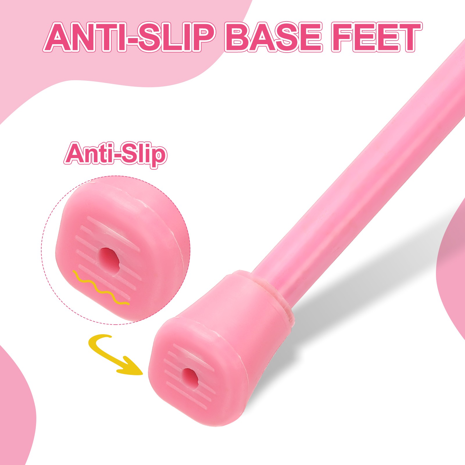 Bike Kickstand for 20 inch Wheel Rear Mount Stand with Screw Washer, Pink