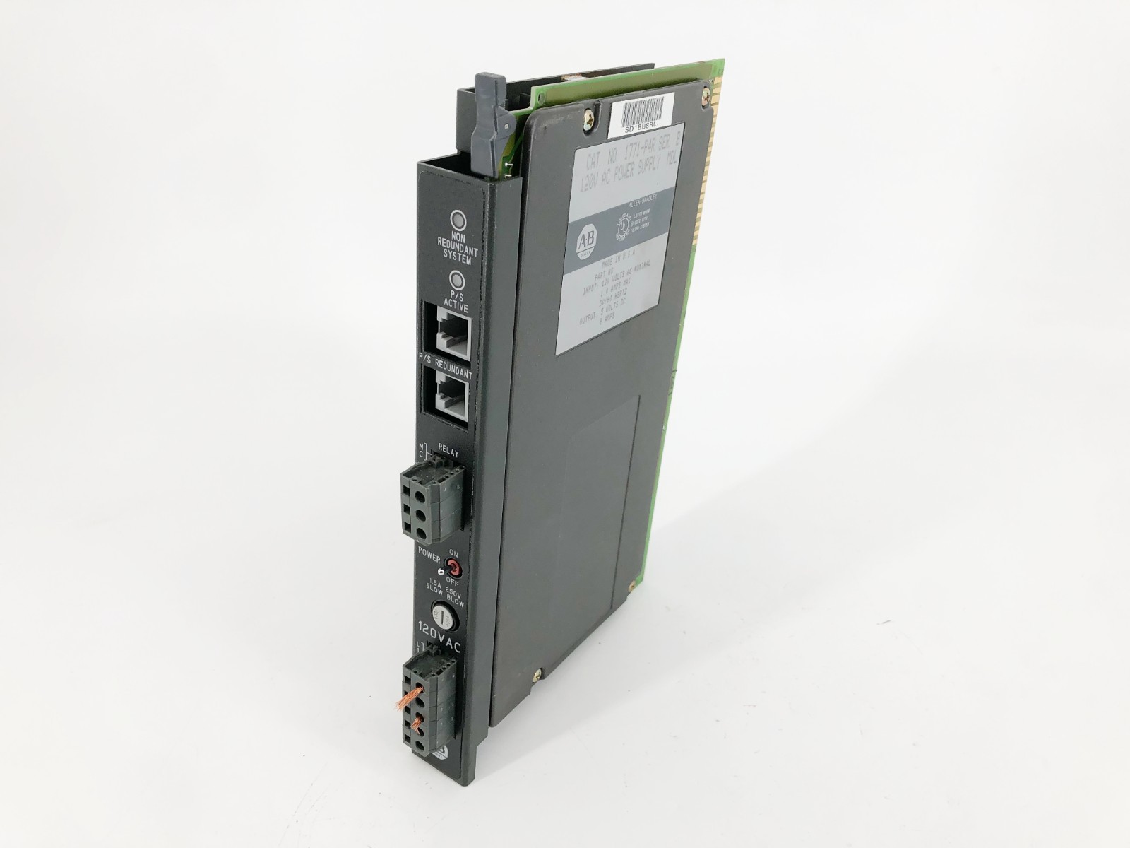 Allen Bradley 1771-P4R Ser. B Power Supply Module 120VAC