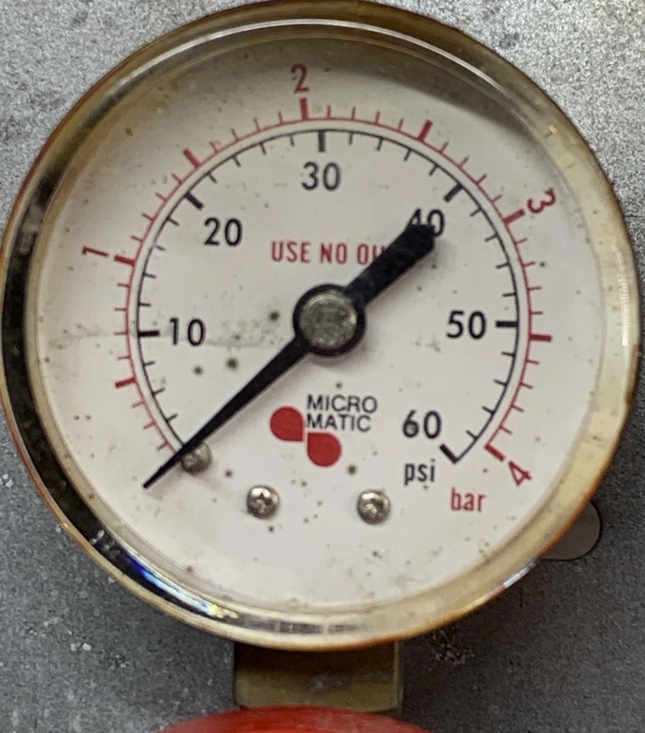 Micro Matic Double Gauge Draft Beer Regulator Shut Off Values Panel Untested