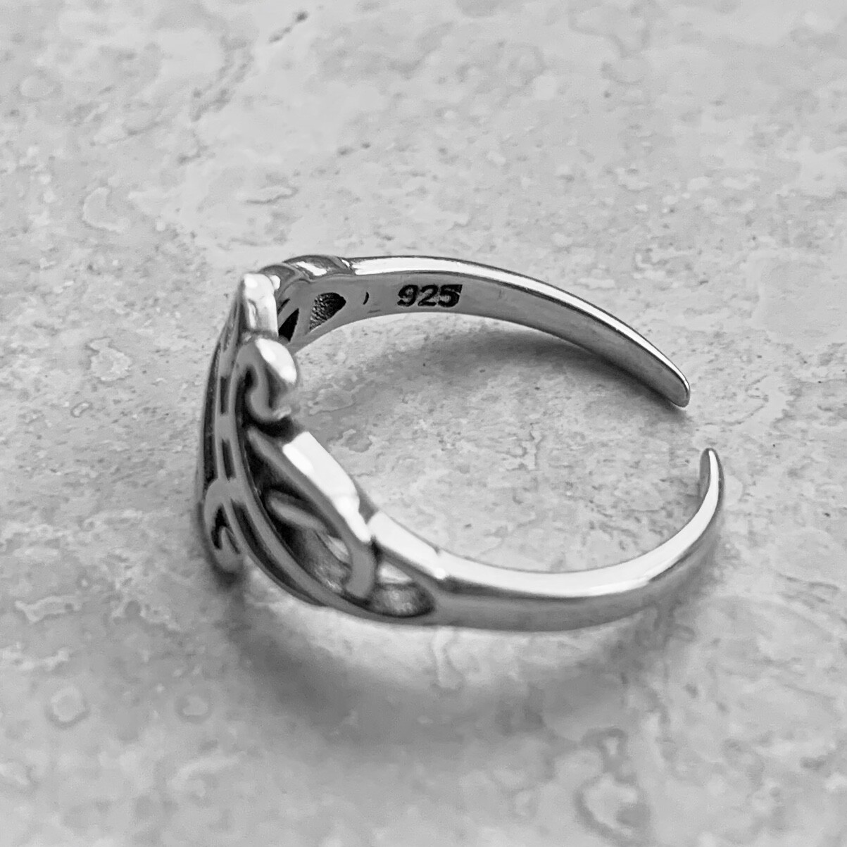Sterling Silver Celtic Toe Ring, Silver Ring, Celtic Ring, Knot Ring