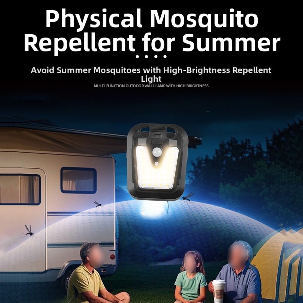 Solar Powered Clip On Wall Light with Motion Sensor for Courtyard Lighting