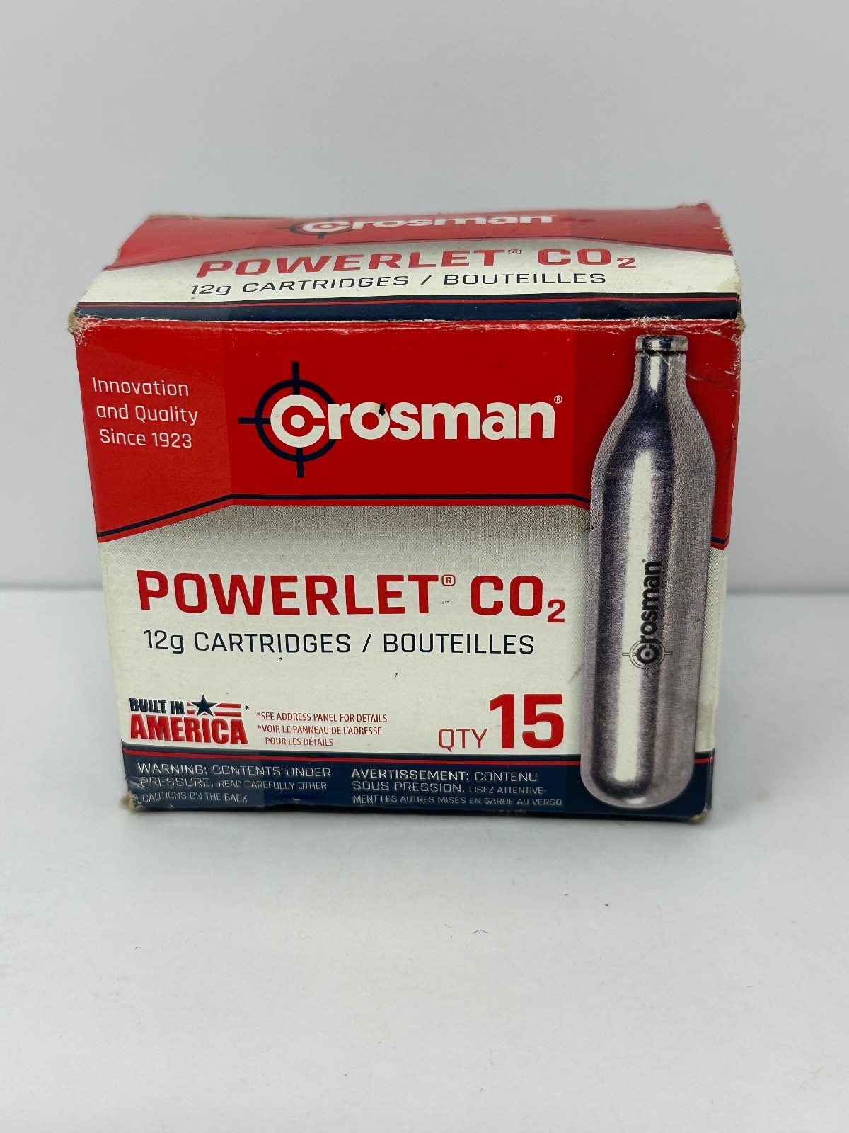 NEW Crosman Air Power Powerlet CO2 Cartridge 12G Qty 15 U5