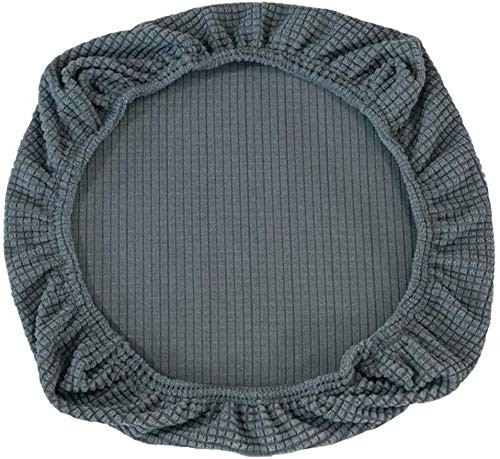 Yikko Dining Room Chair Cover, Elastic Stretch Slipcovers Super Grey