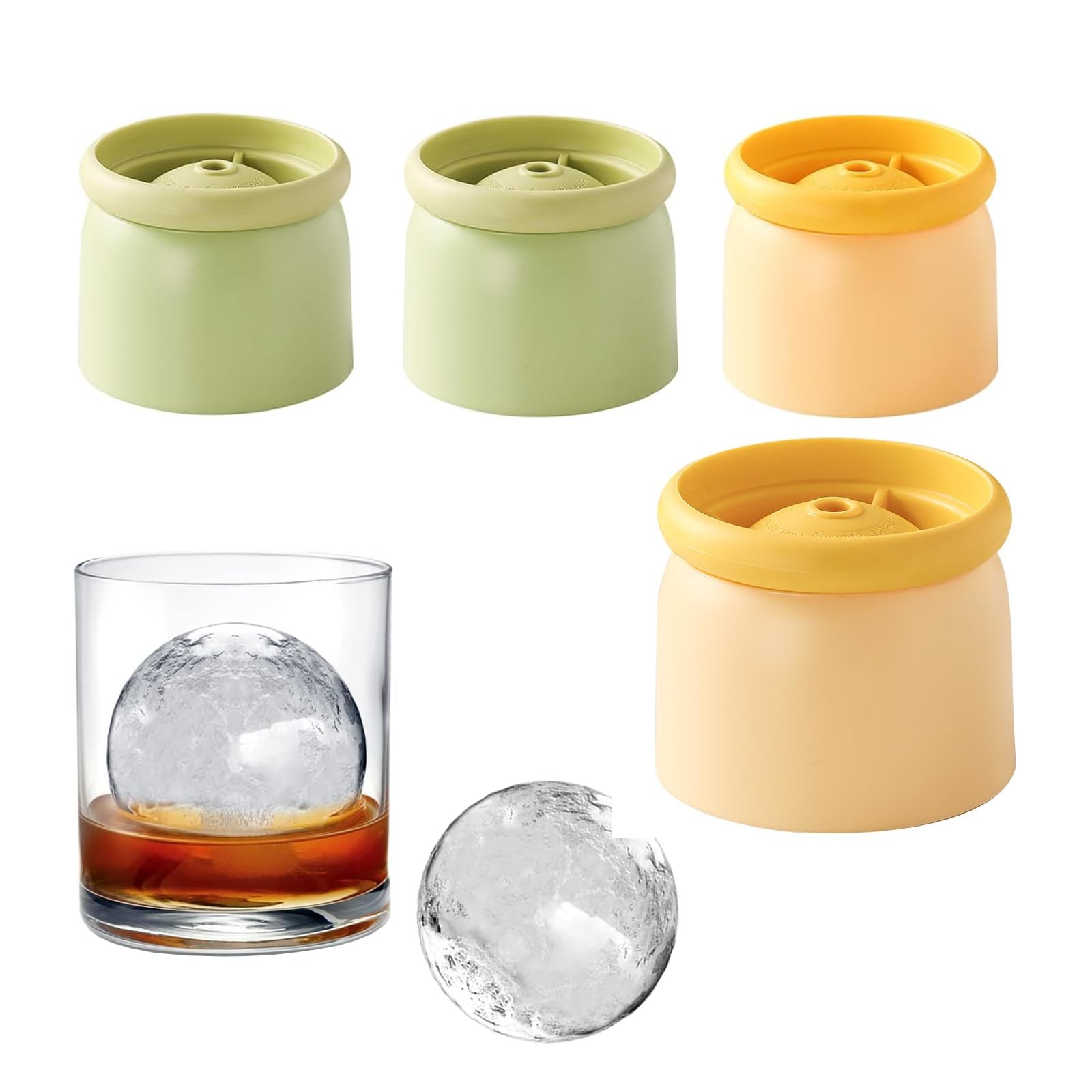 Ice Ball Mould, Molds for Whiskey, Set small, as the picture shows