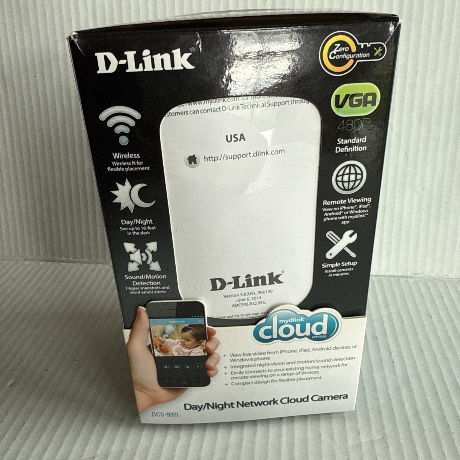 D-Link DCS-932L Web Cam Cloud Camera 1100 Day/Night NEW Old Stock