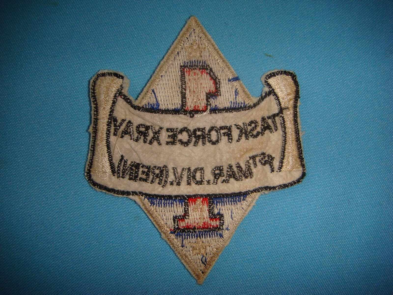 VIETNAM WAR PATCH, US 1st MARINE DIVISION TASK FORCE XRAY