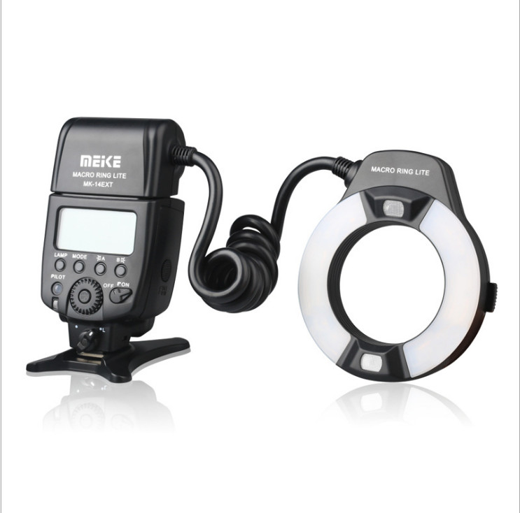 Meike MK-14EXT i-TTL LED Macro Ring Light Flash Speedlite Canon Nikon Camera