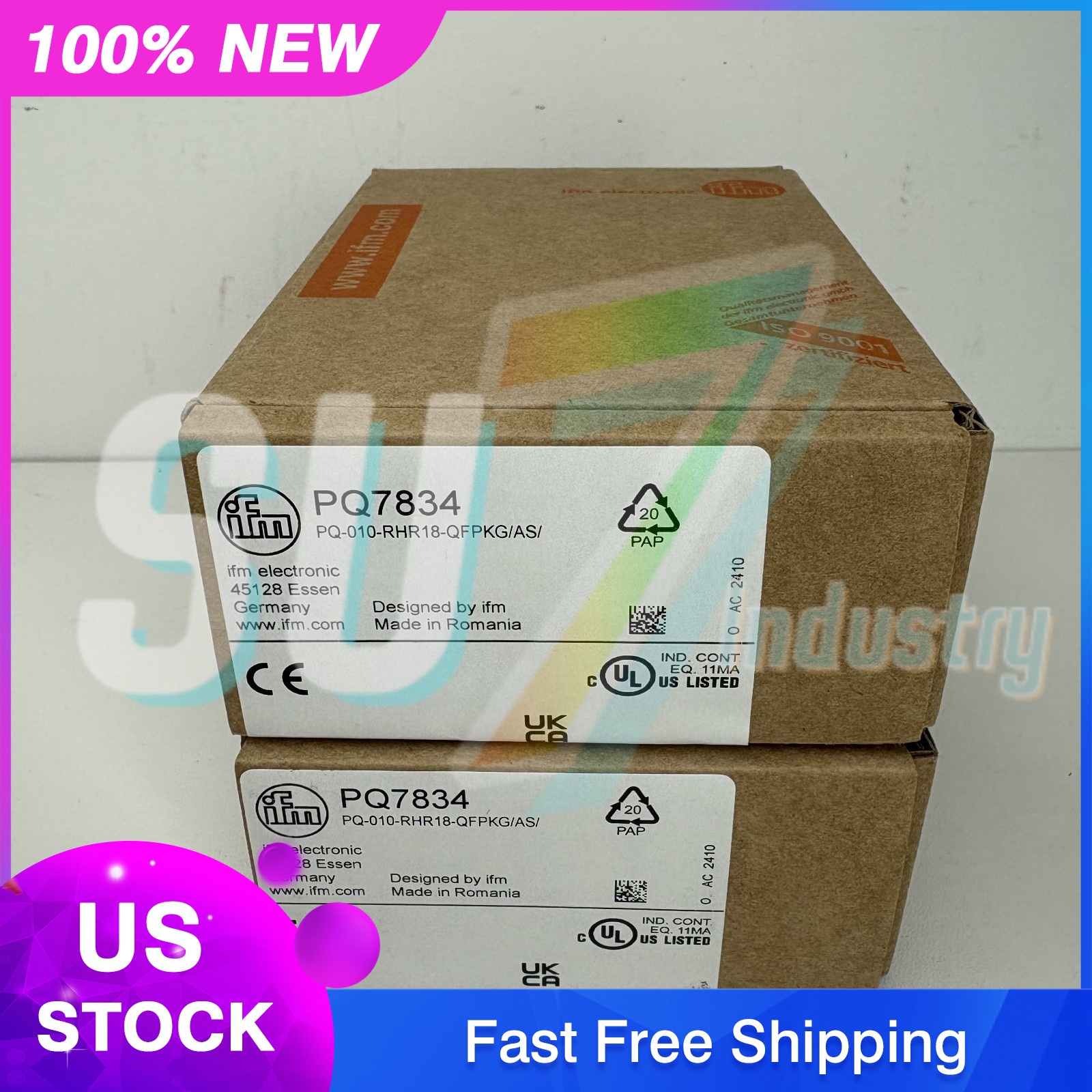 IFM PQ7834 pressure sensor# 1pcs  New  In Box