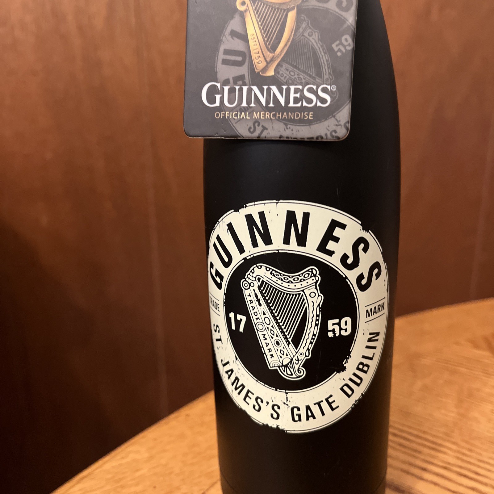 Genuine Guinness Aluminum Water Bottle