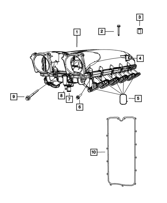 Genuine Mopar Hex Head Bolt And Coned Washer Mounting 6509247AA