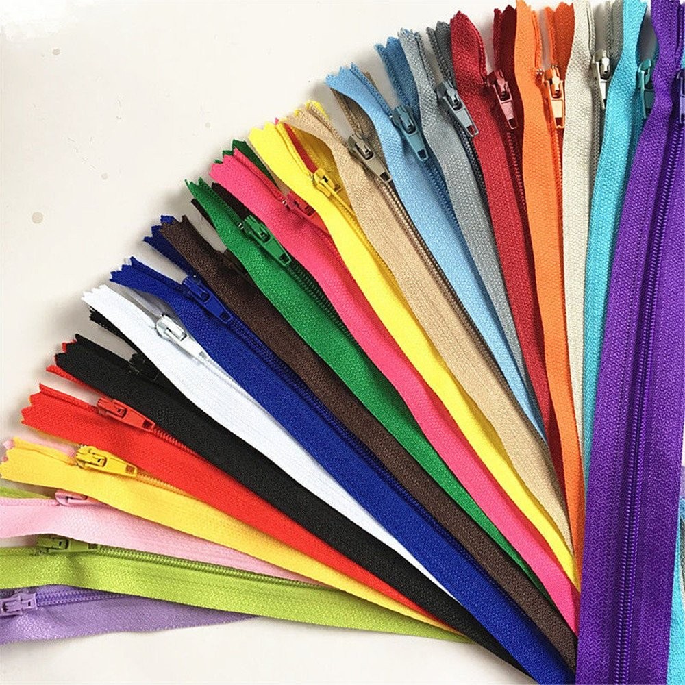 100 PCS 8" 20cm Mix Color Nylon Coil Zippers for Tailor Sewer Craft