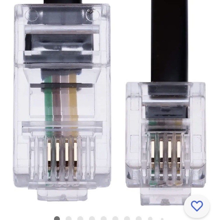 T-Flex RJ45 To RJ11 and a RJ45 To RJ45 Cable.  Coin Dispenser Cables.