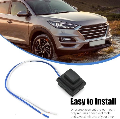 Exterior Door Handle Buckle Induction Button with Cables, Replacement for 2015 2