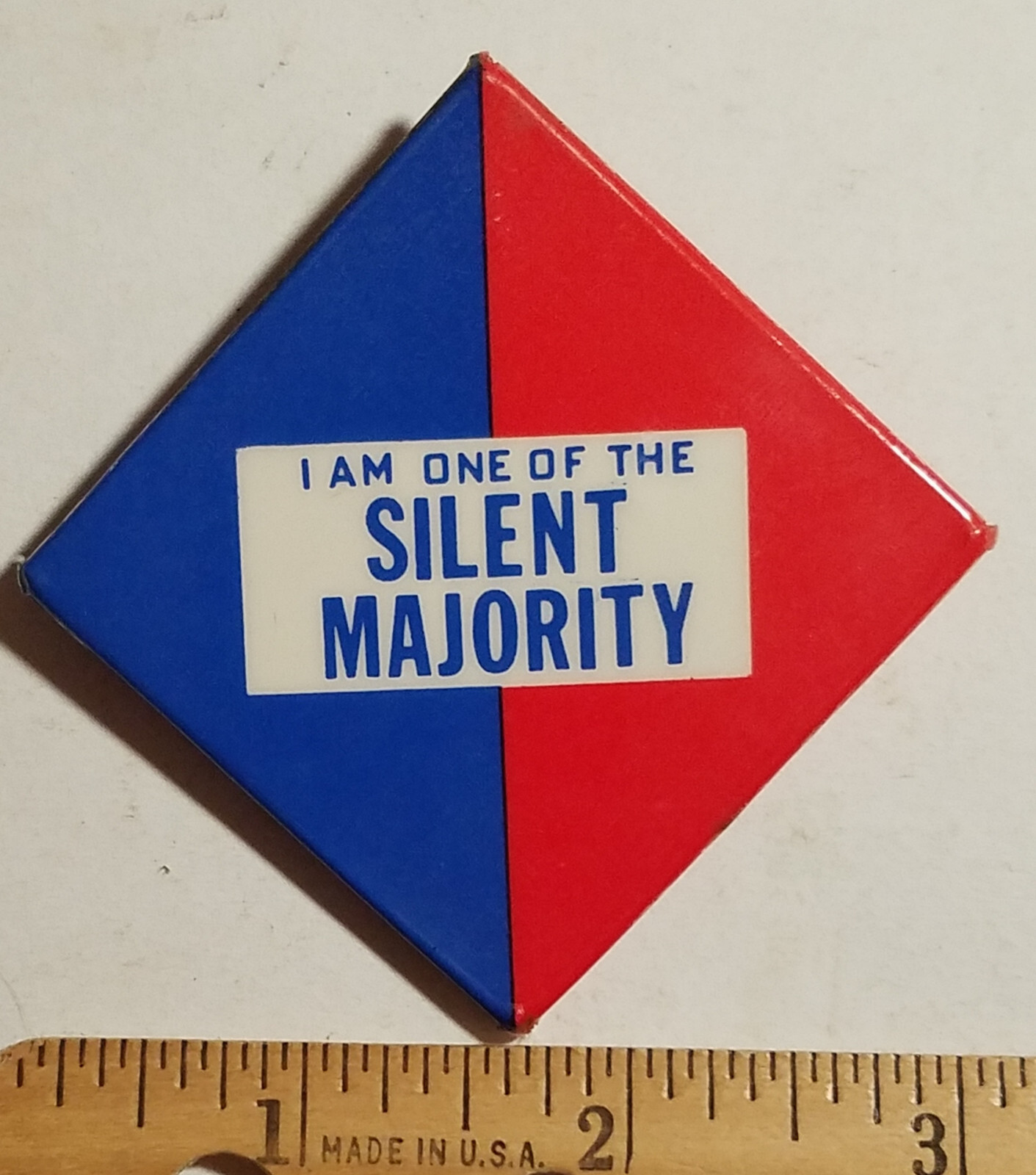 Silent Majority Vintage Pinback Button