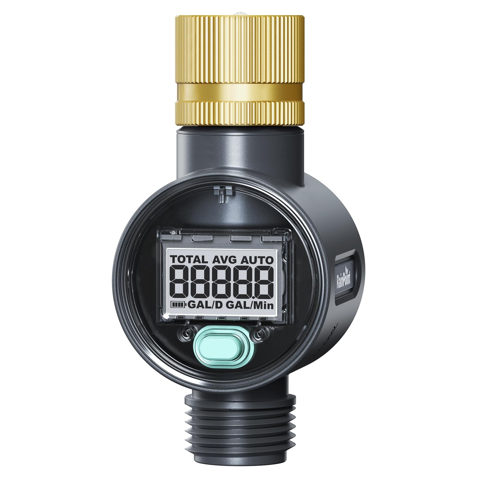 Water Flow Meter for RVs, Garden Hoses, Lawn Sprinklers  ±5% Accuracy