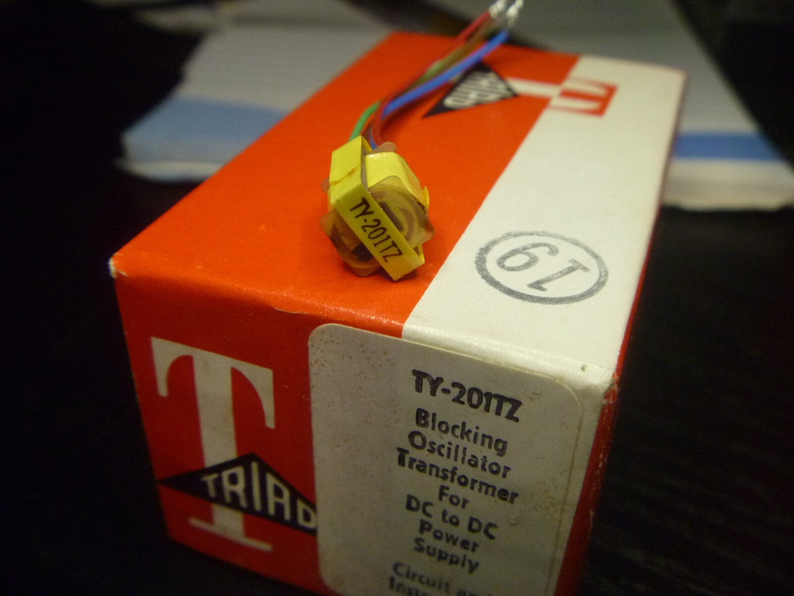 TRIAD TY-201TZ Blocking Oscillator Transformer for DC to DC Power Supply