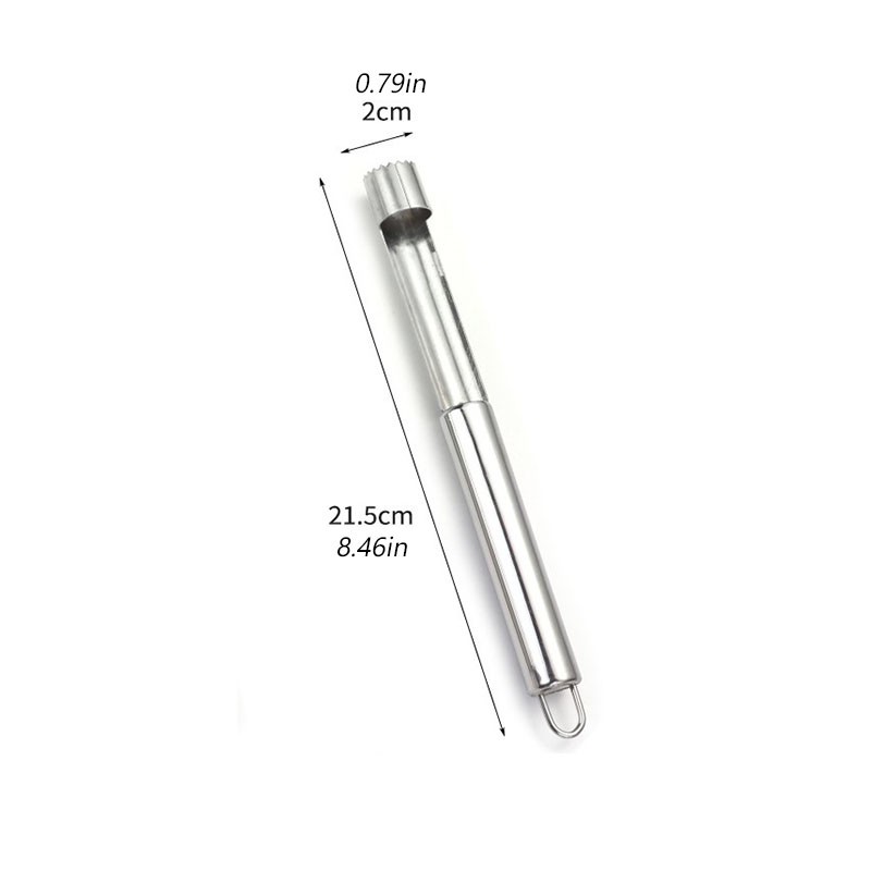 Stainless Steel Apple Corer - Fruit & Vegetable Corer - Seed Remover - Cutter