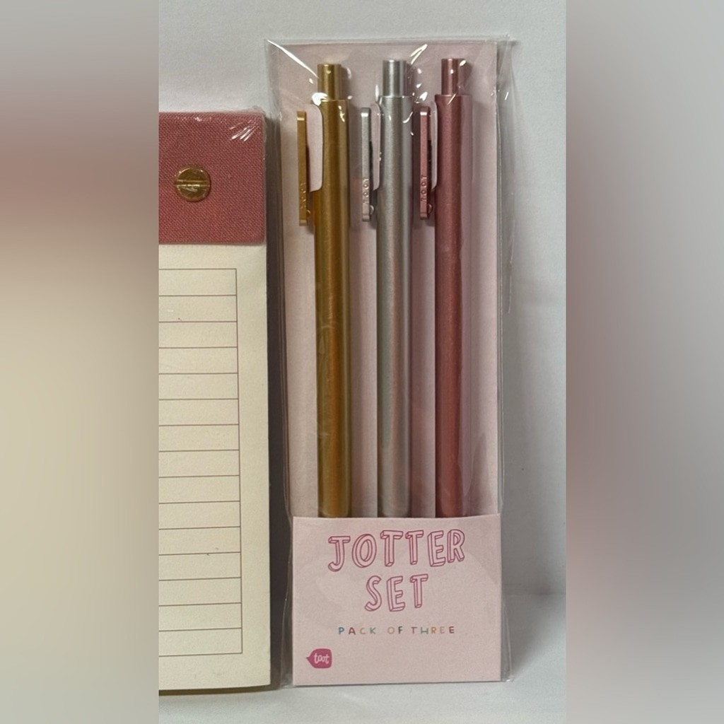 ban.do Jotter Pen Set + “Cop Outs” Notepad Bundle – New