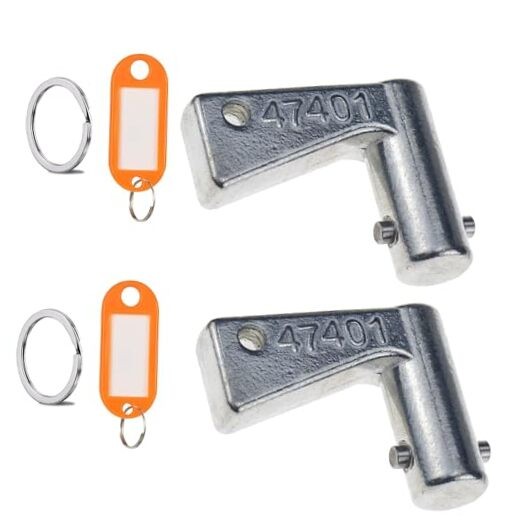 2-Pack Battery Isolator and Disconnect Key 47401 701/47401 for JCB