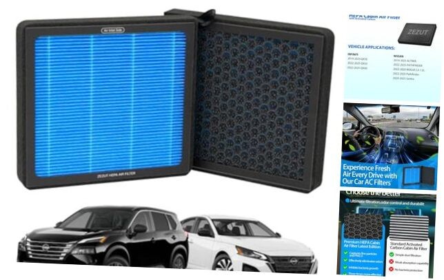 Cabin Air Filter CF12552 Fits Nissan Rogue 2022-2025, Altima 2019-2025, Sentra