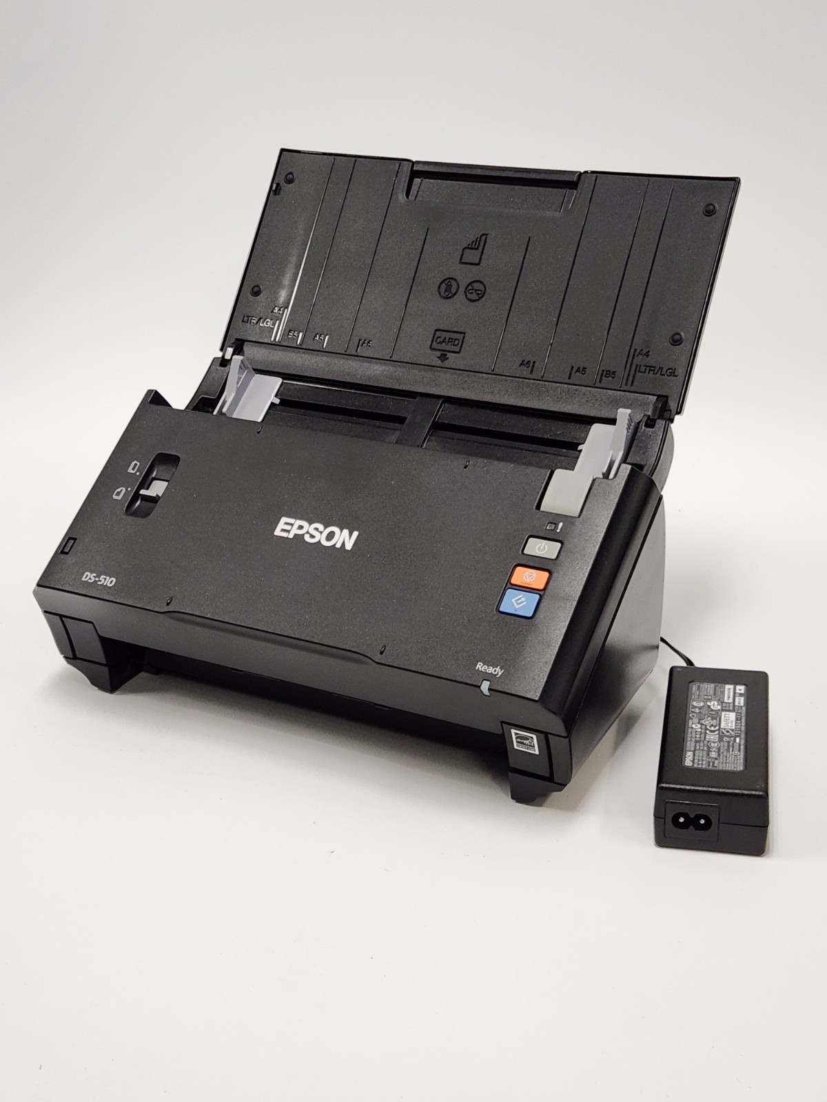EPSON DS-510 Scanner Tested and Working w/ Power Adapter - NO TRAY - 26k Scans