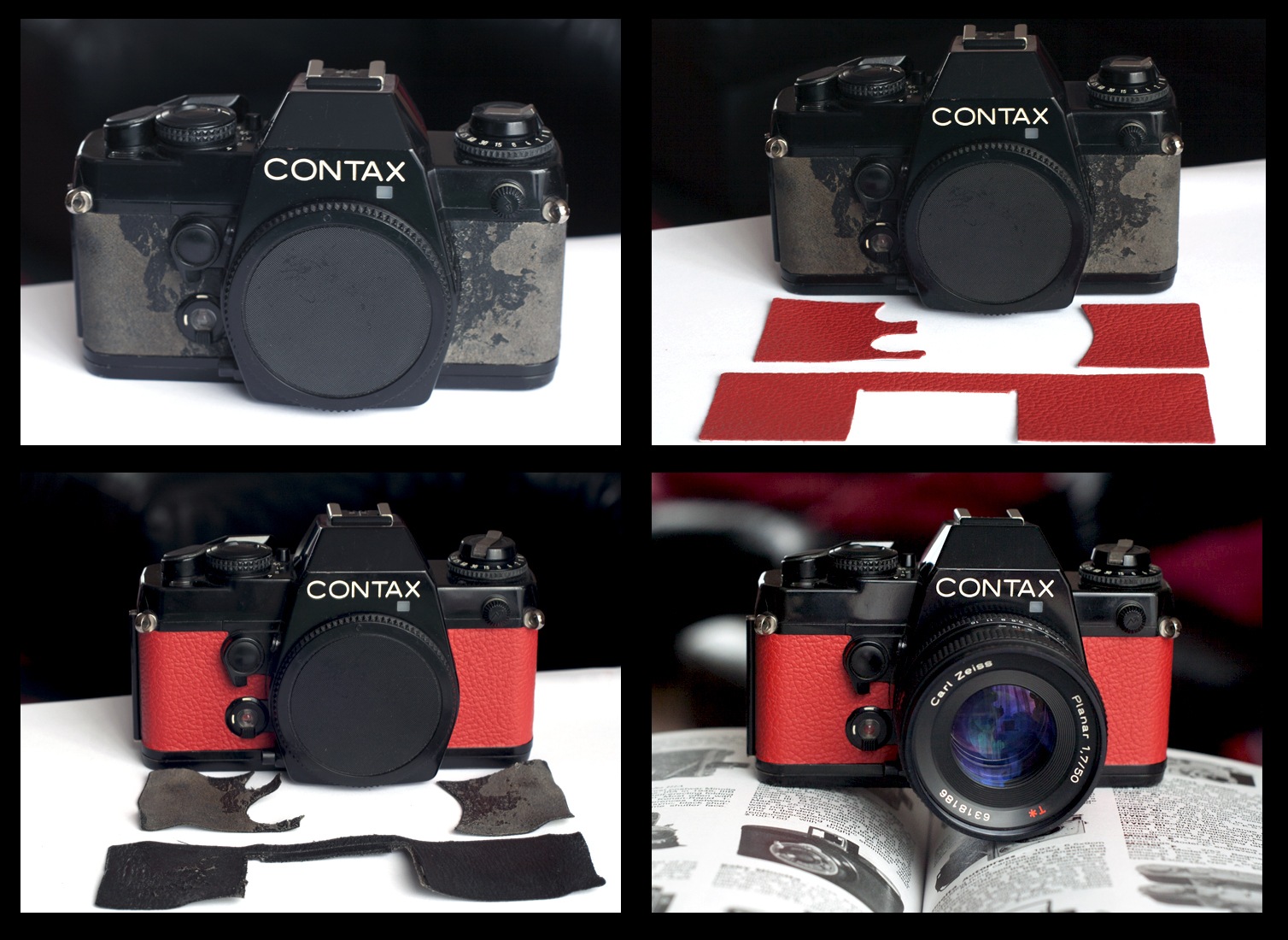 Replacement Leather Yashica FX-3 Pre cut self adhesive - various colours