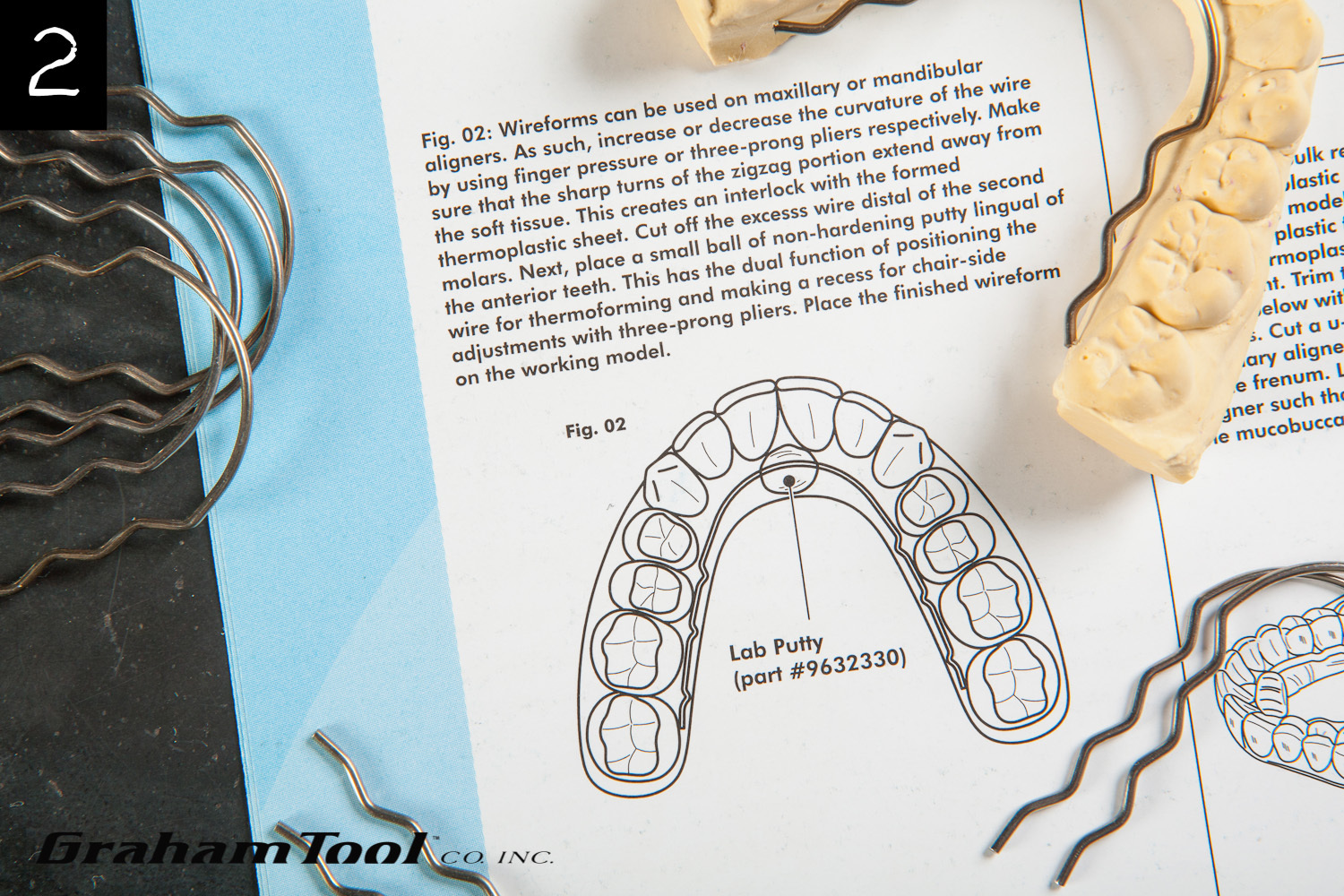 Wire Reinforcing Bars For Orthodontic Style Plastic Retainers, Pro Use Only