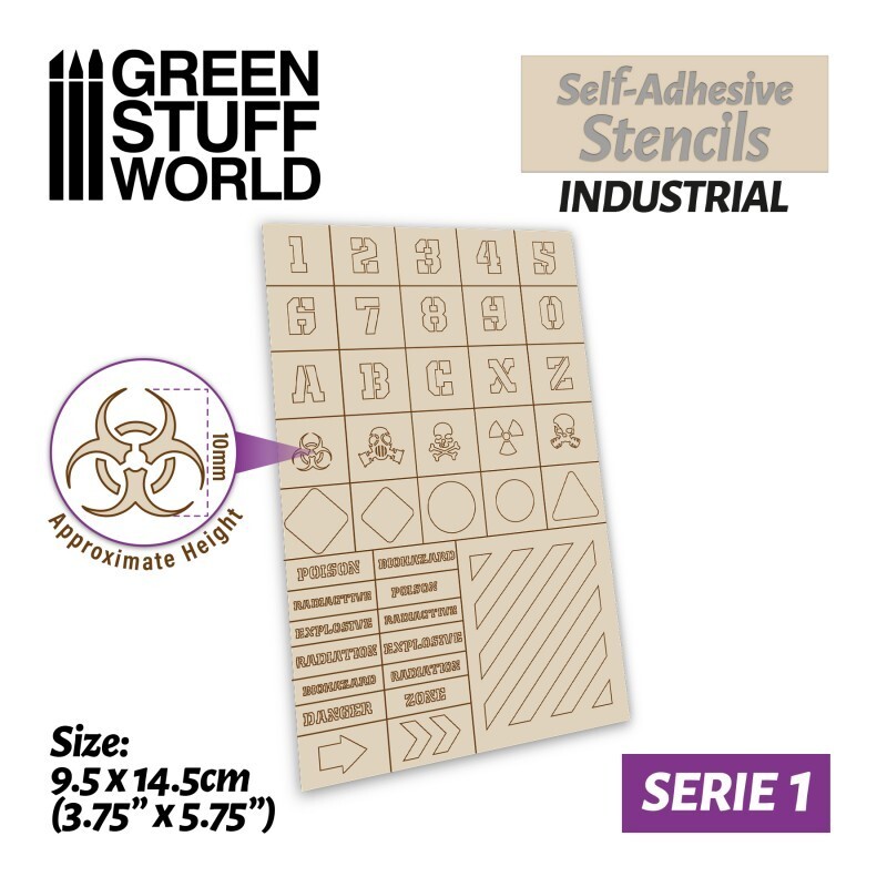 Self-adhesive stencils - Industrial - Painting Tools airbrush modelling