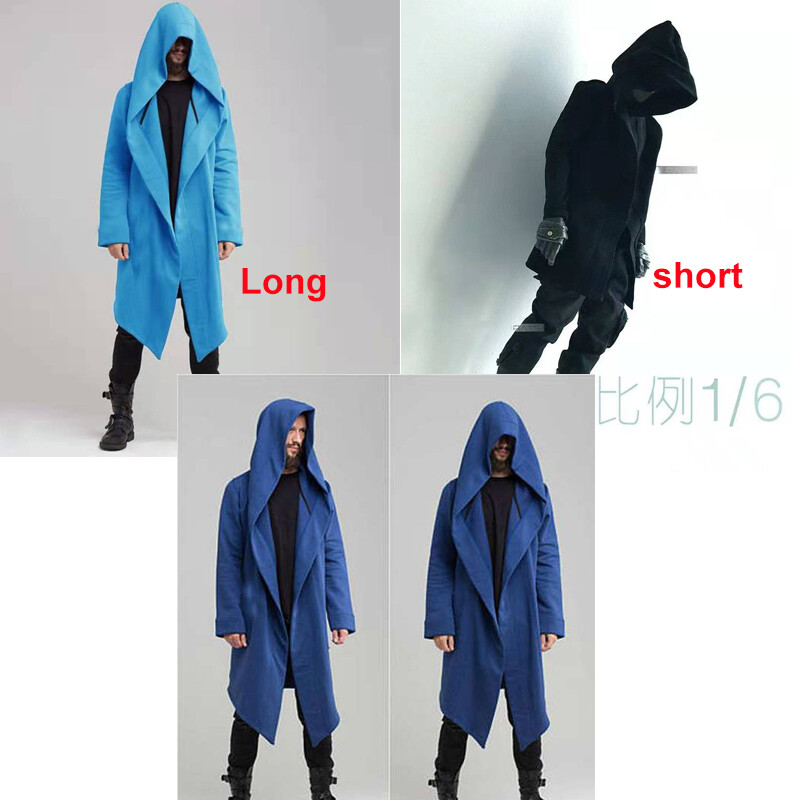 Q6-10 DIY 1/6th Clothing 1/6 hood coat male For 12" Figure Doll
