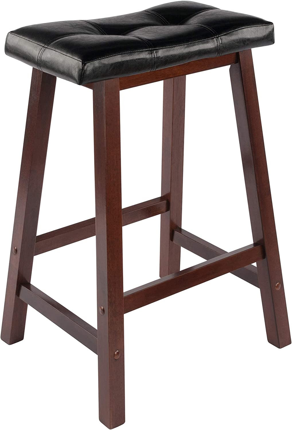 Mona Stool, 24", Antique Walnut