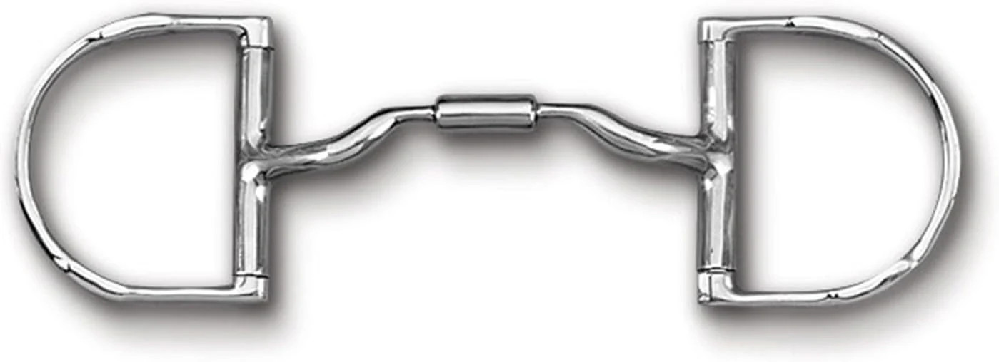Myler Pony Dee with Hooks Low Port Comfort Snaffle Bit (MB 04) - 4 3/4”