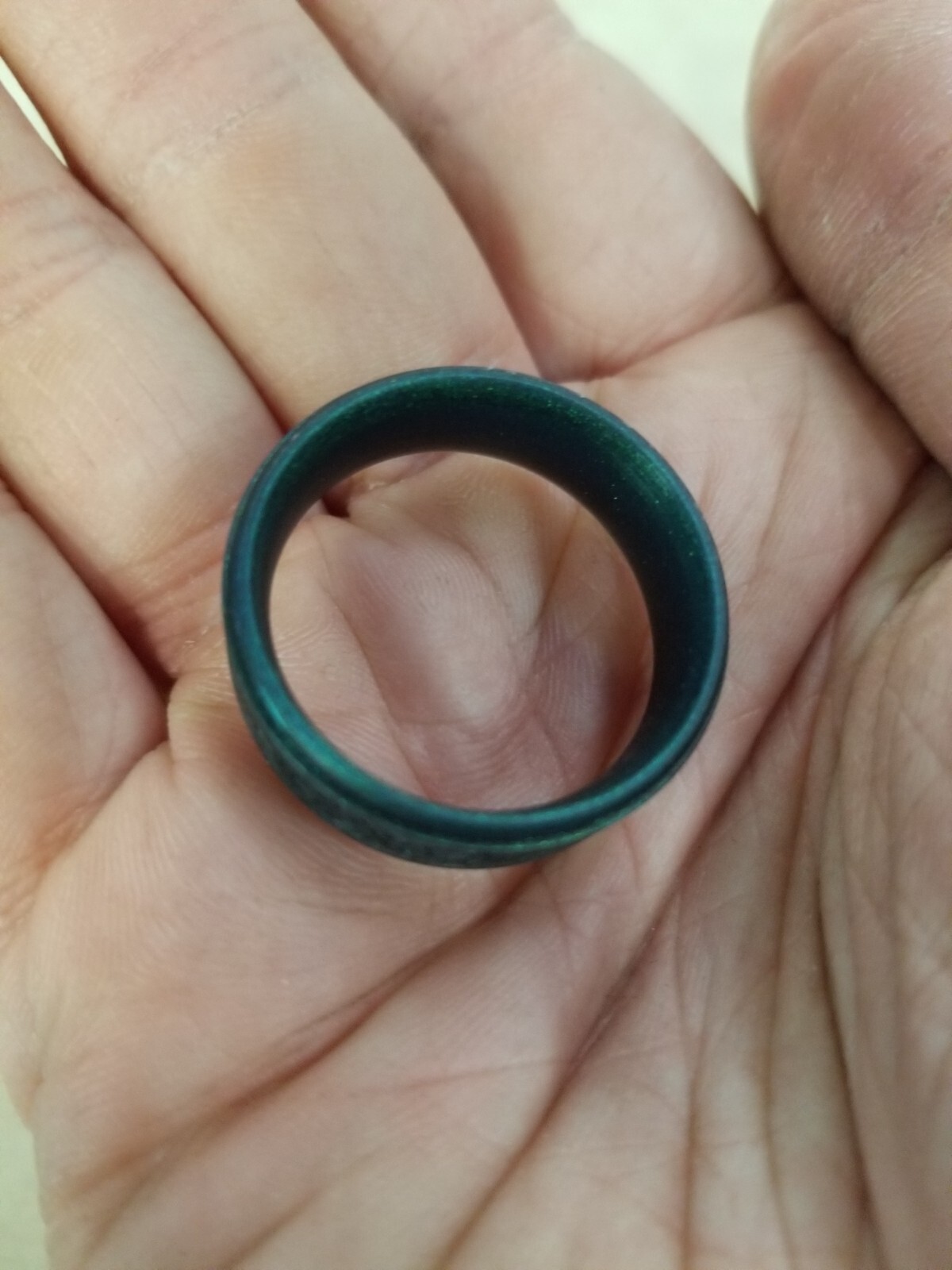Knot Theory Engraved Silicone Ring - Enchanted Trinity Knot - Size 14