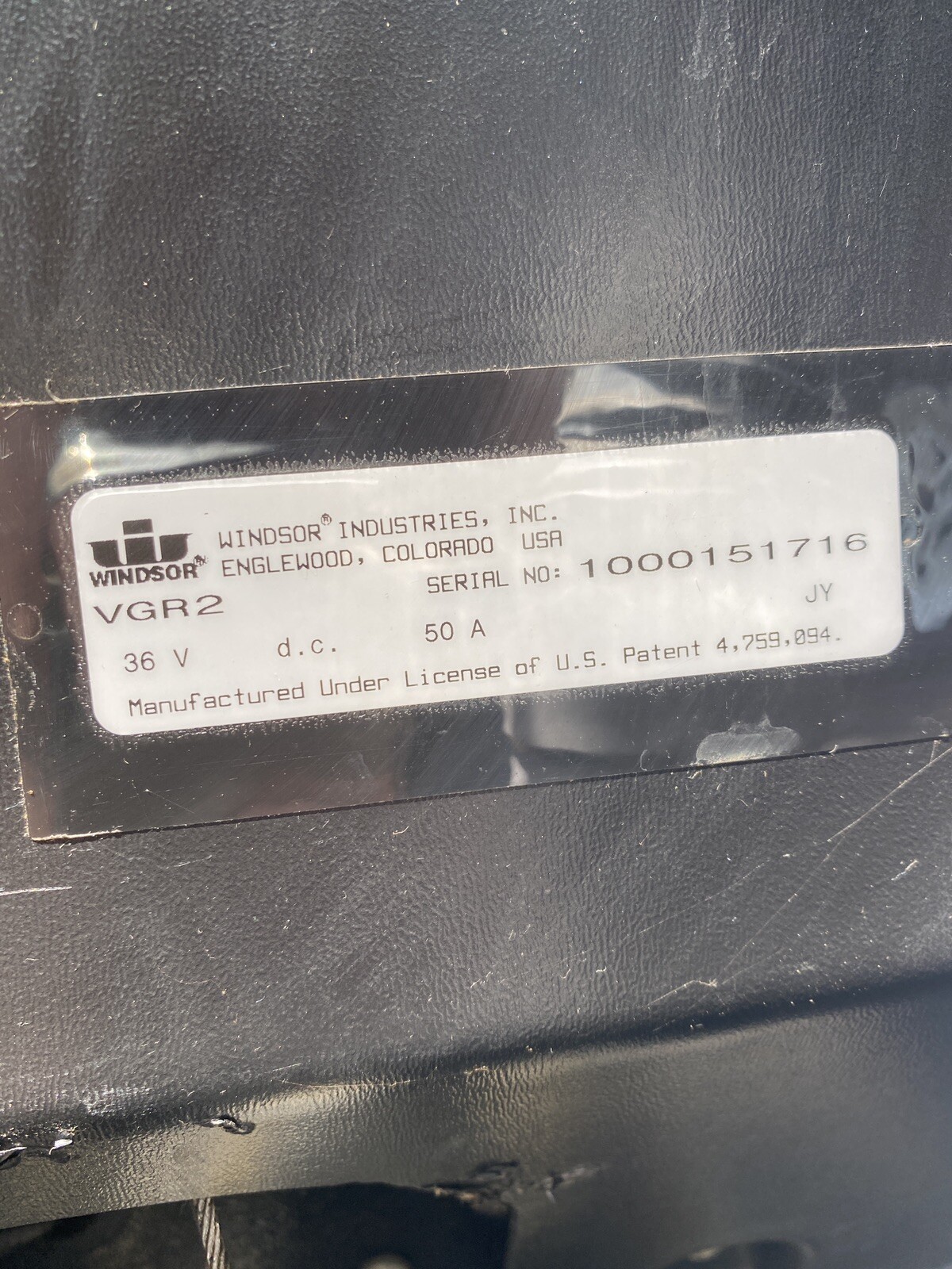 WINDSOR VOYAGER 2 CARPET EXTRACTOR