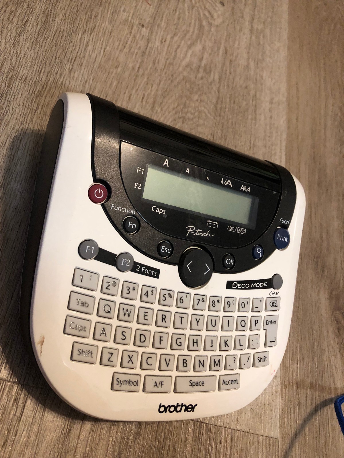 Brother P-Touch Model PT-1290 Electronic Home & Office Label Maker No Power Cord