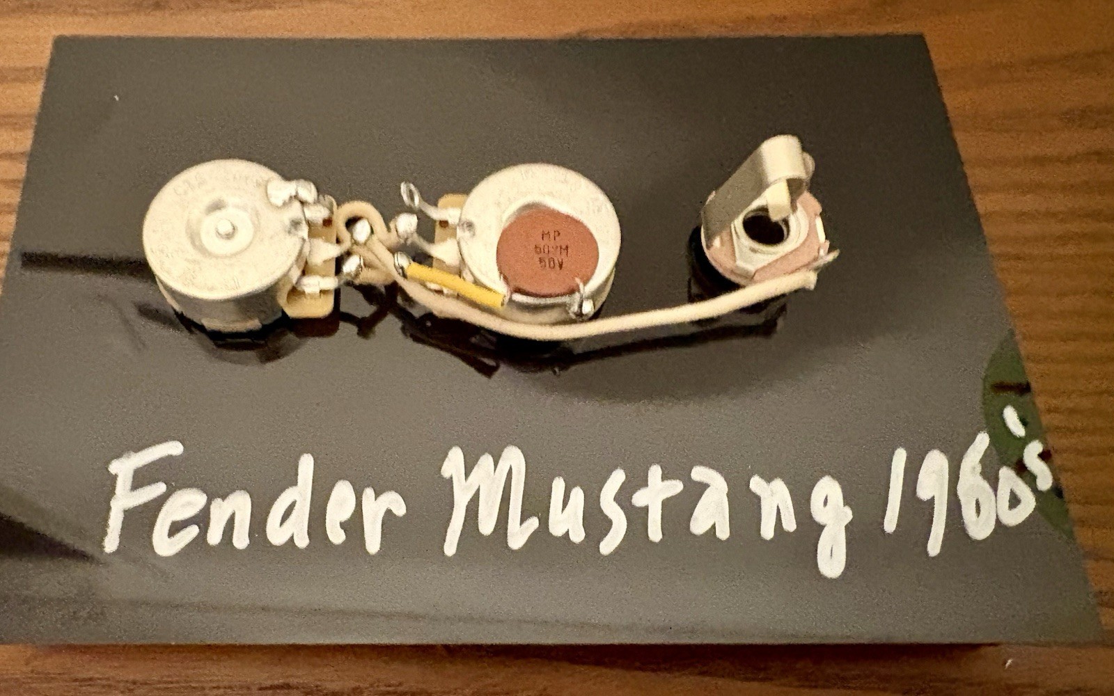 Fender Mustang 1960's wiring harness upgrade-  0.05uF 50v vintage ceramic cap