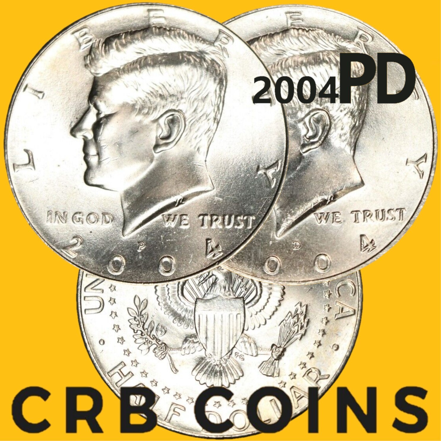 2004 P&D United States Half Dollar 2 Coin Set - (Uncirculated) KM#A202b - HD04PD
